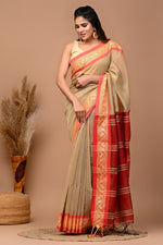 Load image into Gallery viewer, PAHELI JAIPUR Banarasi Cotton Saree for Women with Blouse Piece
