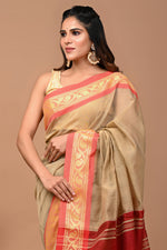 Load image into Gallery viewer, PAHELI JAIPUR Banarasi Cotton Saree for Women with Blouse Piece
