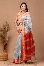 Load image into Gallery viewer, PAHELI JAIPUR Banarasi Cotton Saree for Women with Blouse Piece
