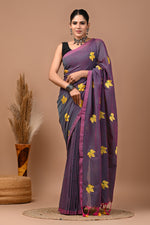 Load image into Gallery viewer, PAHELI JAIPUR Women&#39;s Khadi Cotton Saree For Women With Blouse Piece
